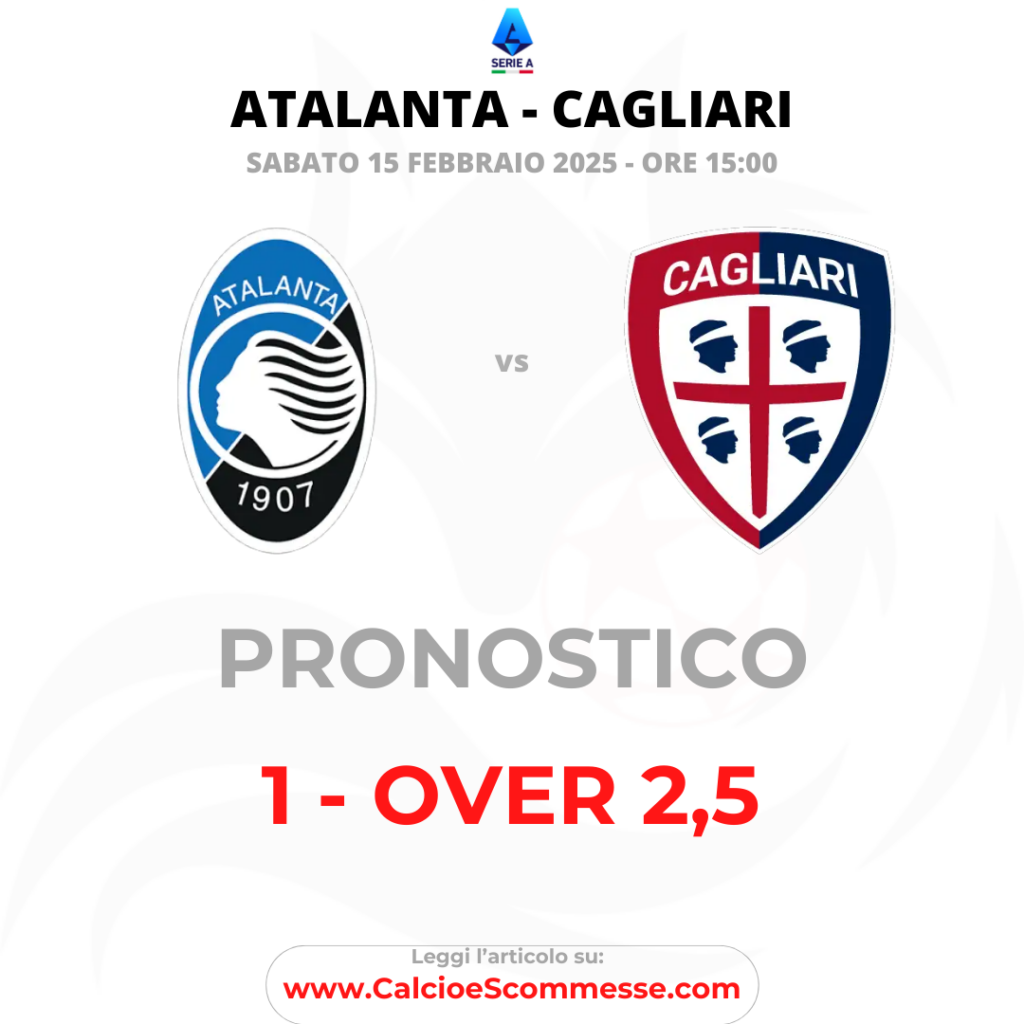 SERIE A: ATALANTA - CAGLIARI del 15 febbraio 2025. Presentazione e Pronostico