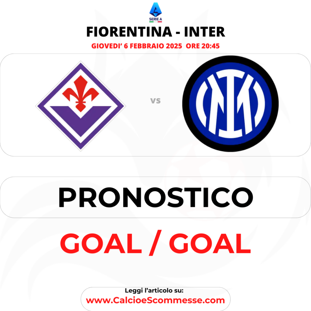 FIORENTINA INTER 6 FEBBRAIO 2025