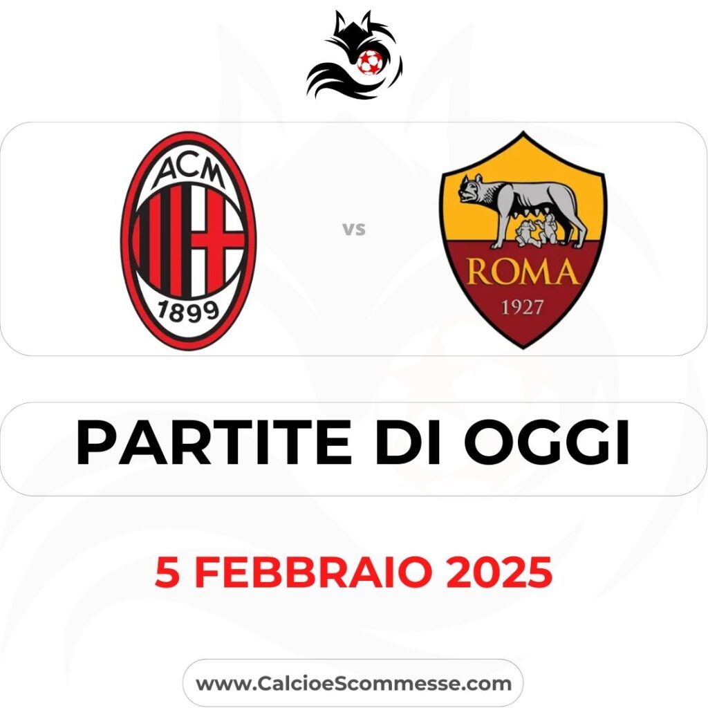 PARTITE DI OGGI 5 FEBBRAIO 2025