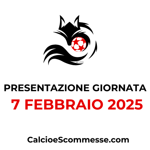 Presentazione giornata calcistica 7 febbraio 2025