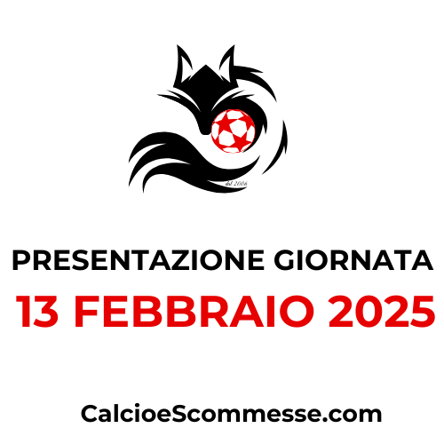 Presentazione giornata calcistica 13 febbraio 2025